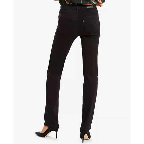 Levi's Women Classic Straight Leg Jeans Black Size 32 - Picture 2 of 2